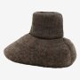 HUTTEliHUT 100% Wolle Baby-Footies - Brown Melange