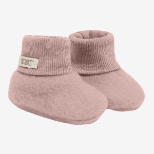 HUTTEliHUT 100% Wolle Baby-Footies - Mahogany Rose