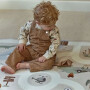 Little Dutch Teppich Autospielmatte  - Safari Friends beige
