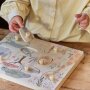 Little Dutch Holz Sound Puzzle - Safari Friends grün