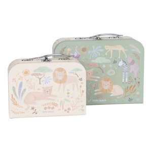 Little Dutch 2er Set Koffer - Safari Friends