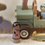 Little Dutch Holz Safariauto mit Tieren - Safari Friends grün