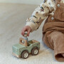 Little Dutch Holz Safariauto mit Fahrer- Safari Friends grün
