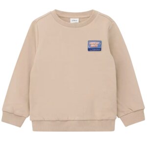 S.Oliver Sweatshirt Rundhals Sweatshirt mit Patch und...