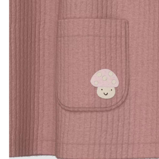 S.Oliver Baby Kurzes Kleid mit Innenbody mit Raffung und aufgesetzter Tasche - pale rose
