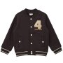 S.Oliver College-Jacke mit Applikation und Kontrastdetails - dark brown