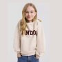 S.Oliver Oversize-Sweatshirt mit Stickerei und Flockprint inside brushed - soft beige melange