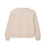 S.Oliver Oversize-Sweatshirt mit Stickerei und Flockprint inside brushed - soft beige melange
