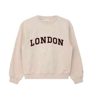 S.Oliver Oversize-Sweatshirt mit Stickerei und Flockprint...