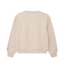 S.Oliver Oversize-Sweatshirt mit Stickerei und Flockprint inside brushed - soft beige melange 158 / 164