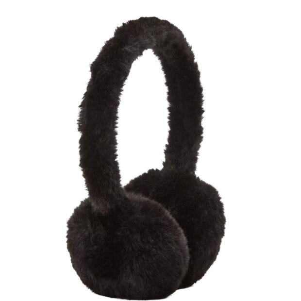 S.Oliver Ohrenwärmer aus kuschelweichem Webpelz - black