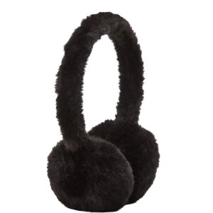 S.Oliver Ohrenwärmer aus kuschelweichem Webpelz - black