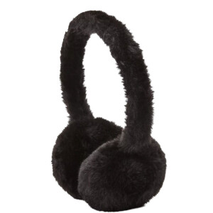 S.Oliver Ohrenwärmer aus kuschelweichem Webpelz - black