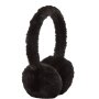 S.Oliver Ohrenwärmer aus kuschelweichem Webpelz - black