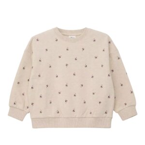 S.Oliver Oversize-Sweatshirt mit floraler Stickerei -...
