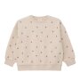 S.Oliver Oversize-Sweatshirt mit floraler Stickerei - inside brushed - light beige melange