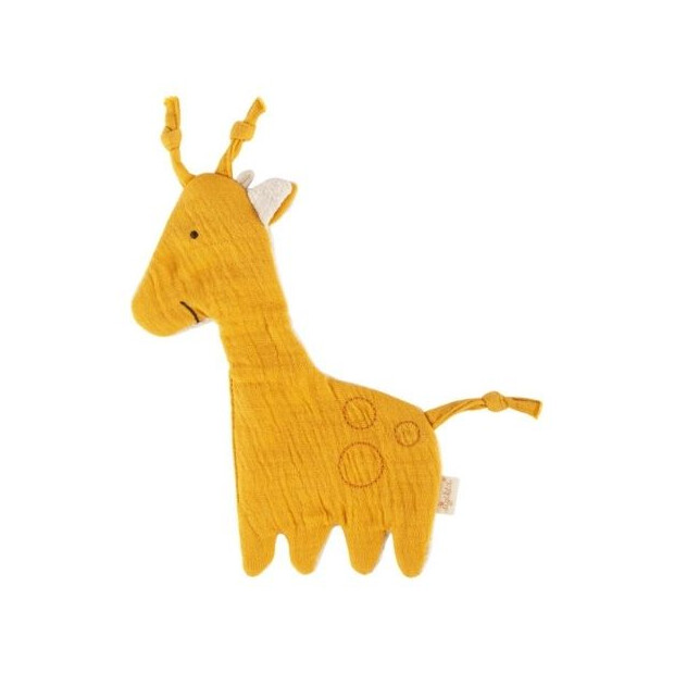 Sigikid Baby Musselin Knister Schnuffeltuch Giraffe