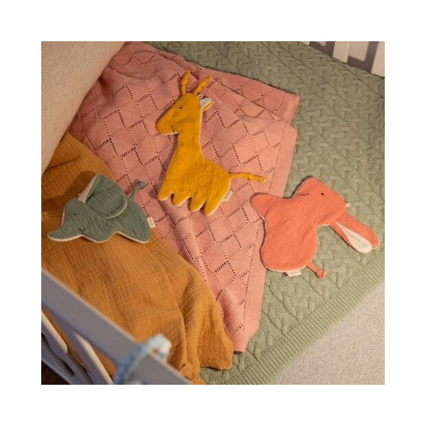 Sigikid Baby Musselin Knister Schnuffeltuch Giraffe
