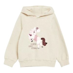 S.Oliver Kuscheliger Hoodie mit Wendepailletten - light...