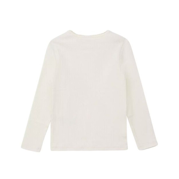 S.Oliver Langarmshirt mit Applikation im Slim Fit - off-white