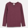 S.Oliver Langarmshirt mit Applikation im Slim Fit - burgundy