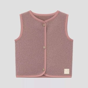 S.Oliver Baby Weste aus Teddy-Plüsch mit...