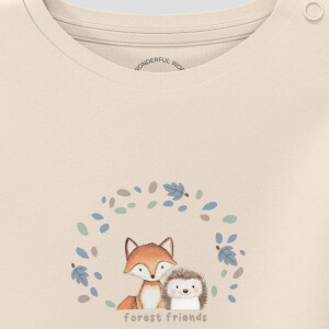 S.Oliver Baby Unisex T-Shirt mit Print Fuchs & Igel -...