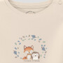S.Oliver Baby Unisex T-Shirt mit Print Fuchs & Igel - helles beige