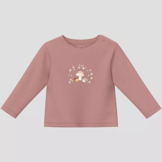 S.Oliver Baby Unisex T-Shirt mit Print Fuchs & Igel - pale rose