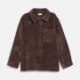 S.Oliver Overshirt aus Cord mit Brusttasche - Dunkelbraun