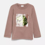 S.Oliver Langarmshirt mit Wendepailletten -  Braun