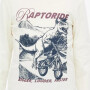 S.Oliver Langarmshirt mit Print - Creme Dino