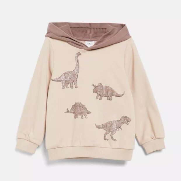 S.Oliver Hoodie mit Dinos - Beige