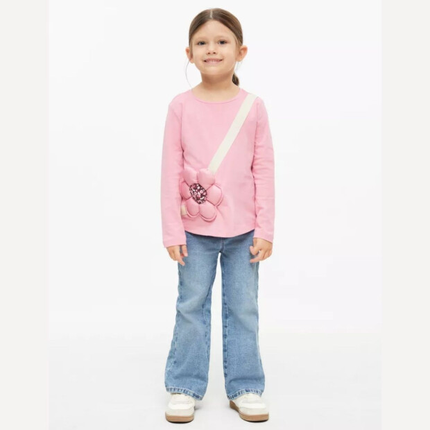 S.Oliver Longsleeve mit applizierter Tasche - rosa
