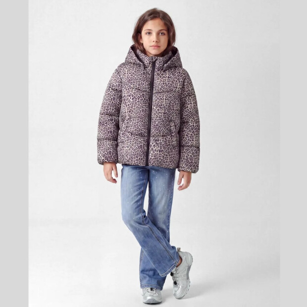 name it Winterjacke Leopardenmuster - Birch