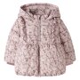 name it - Baby Steppjacke Winterjacke Blumenmuster - Violet Ice
