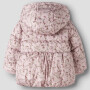 name it - Baby Steppjacke Winterjacke Blumenmuster - Violet Ice