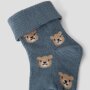name it - Baby Socken Bär Blue Mirage Blau