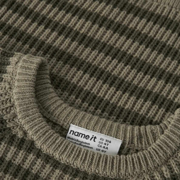 name it Strickpullover Streifen - Mermaid Olive Night