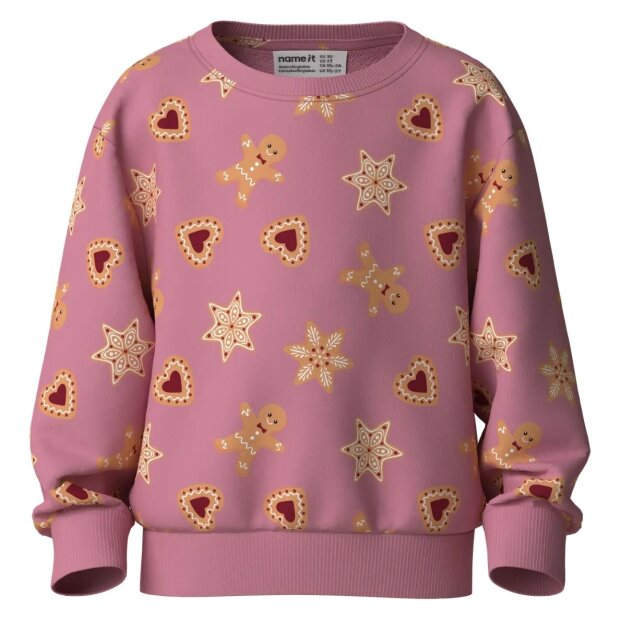 name it angerauter Pullover Weihnachten Lebkuchen - Wild Rose Gingerbread Cookies