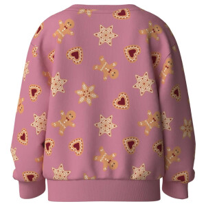name it angerauter Pullover Weihnachten Lebkuchen - Wild...