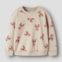 name it angerauter Pullover Weihnachten Rentier mit Schleife- Peyote Reindeer