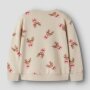 name it angerauter Pullover Weihnachten Rentier mit Schleife- Peyote Reindeer