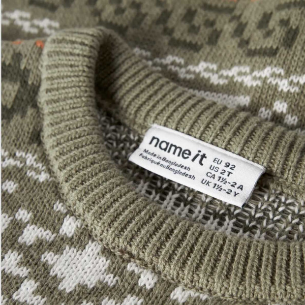 name it Strickpullover - Mermaid grün