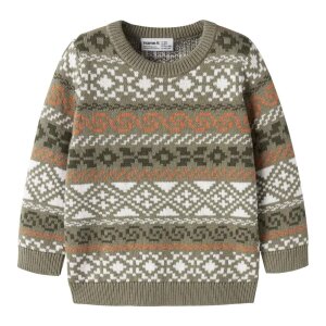 name it Strickpullover - Mermaid grün