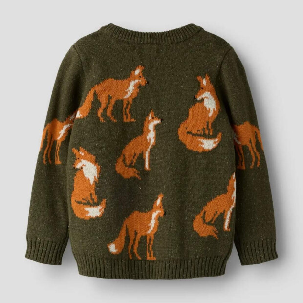 name it Strickpullover Fuchs - Olive Night