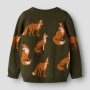 name it Strickpullover Fuchs - Olive Night