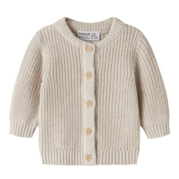 name it - Baby Strickjacke Peyote Melange