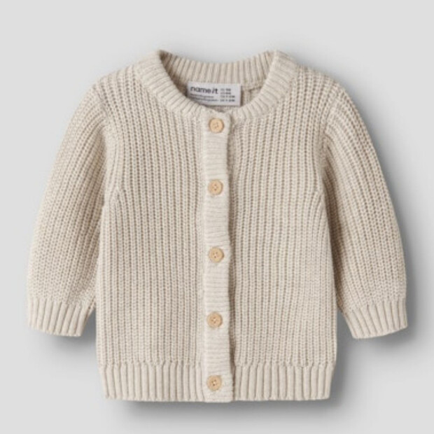 name it - Baby Strickjacke Peyote Melange