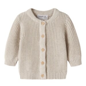 name it - Baby Strickjacke Peyote Melange